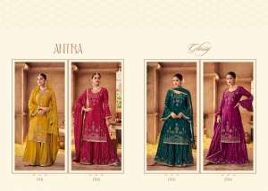 GLOSSY ANTRA CHINON GORGEOUS LOOK LEHNGHA CATALOG