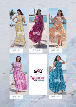 S4u Presents Weekend Passion Vol-7 Gown Style Kurti 