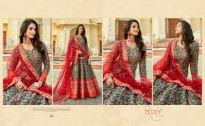Virasat Presents Padmasundari Readymade Patola Printed Long Gown With Dupatta 