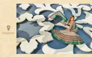 Virasat Presents Padmasundari Readymade Patola Printed Long Gown With Dupatta 