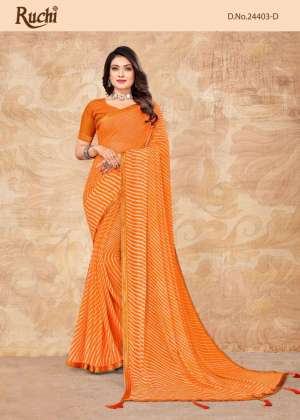 Vol-6 Chiffon With Banarasi Border Casual Wear Sarees