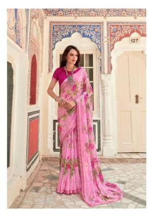 Swastik Georgette Printed Sarees Catalog