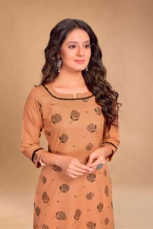 TO 009 COTTON EXCLUSIVE PRINT KURTI WITH BOTTOM SIZE SET