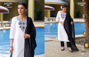 100 MILES BASURI COTTON REGAL LOOK KURTI BOTTOM WITH DUPATTA 
