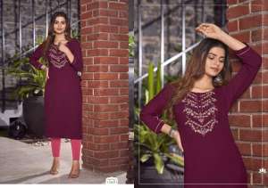KALAROOP BY KAJREE LILY 24 RAYON INNOVATIVE LOOK KURTI 