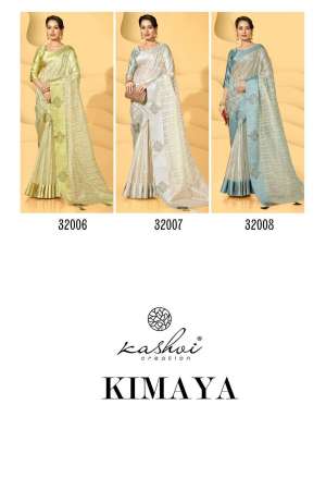 Kashvi Creation Presents Kimaya Organza Designer Sarees Catalog