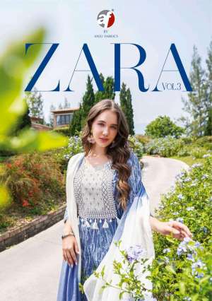Zara Vol-3 Fantastic Print Kurti With Pant And Dupatta