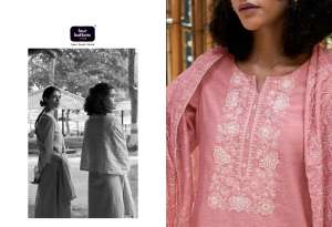 FOUR BUTTONS AMBAR 2 LINEN COTTON ATTRCTIVE LOOK TOP BOTTOM WITH DUPATTA 