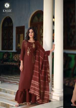 KALKI FASHION KHWAAB KURTI EITH BOTTOM AND DUPATTA