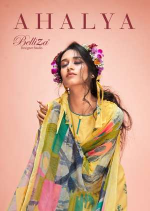 BELLIZA DESIGNER STUDIO AHALYA COTTON EXCLUSIVE PRINT SALWAR SUIT CATALOG