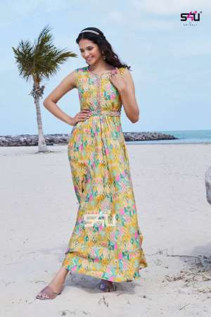 S4u Presents Weekend Passion Vol-7 Gown Style Kurti 