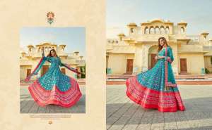 Virasat Presents Padmasundari Readymade Patola Printed Long Gown With Dupatta 