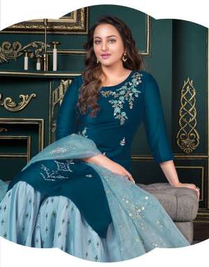 Vol-3 Party Wear Kurtis With Sharara And Dupatta Collection