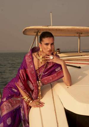 Presents Kingston Silk Nylon Satin Designer Tradition Wear Sarees