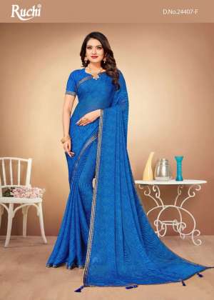 Ruchi Presents Jalpari Vol-10 Chiffon Casual Wear Sarees
