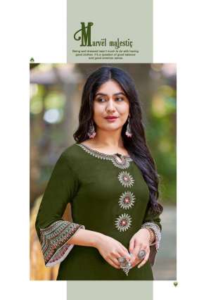 Mittoo Presents Mayurika Vol-10 Amazing Work Readymade Kurti