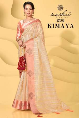 Kashvi Creation Presents Kimaya Organza Designer Sarees Catalog