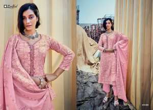 ZULFAT DESIGNER SUIT SHADES COTTON DECENT PRINT SALWAR SUIT CATALOG