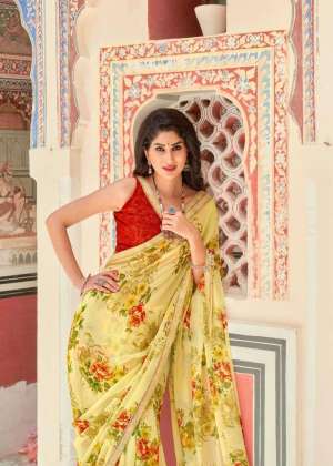 Swastik Georgette Printed Sarees Catalog