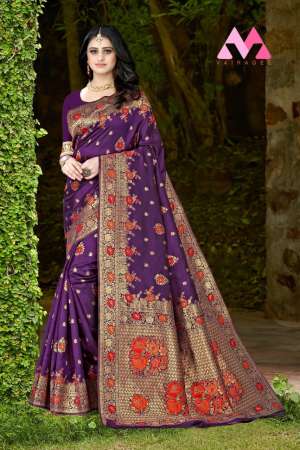 VIVERA INTERNATIONAL MITRA4 SAREES BANARASI SILK INNOVATIVE LOOK SAREE CATALOG