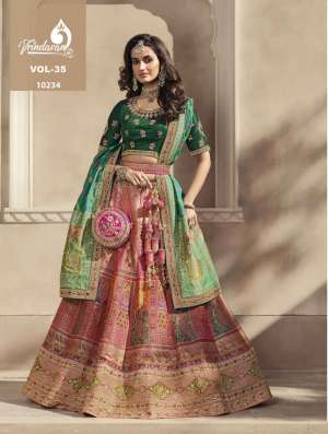 Vol-35 Banarasi Silk Bridal Exclusive Wedding Lahenga Choli