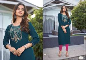 KALAROOP BY KAJREE LILY 24 RAYON INNOVATIVE LOOK KURTI 