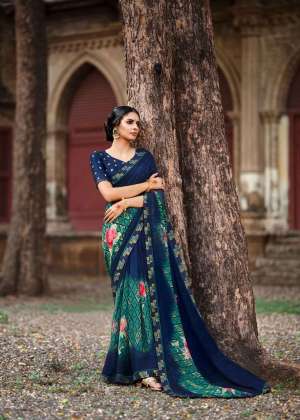 Kashvi Creation Presents Jasleen Georgette Printed Sarees