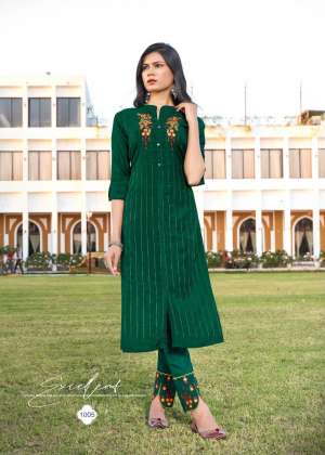 SELESTA ZEHEN KURTIS WITH BOTTOM 