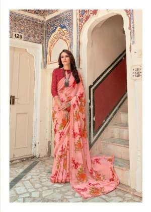 Swastik Georgette Printed Sarees Catalog