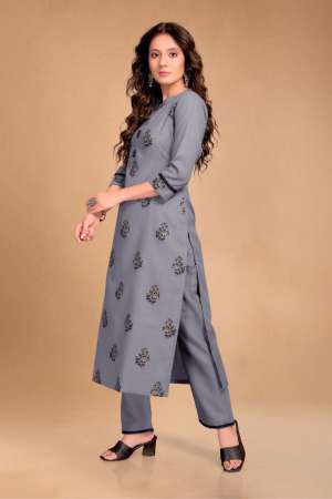 TO 009 COTTON EXCLUSIVE PRINT KURTI WITH BOTTOM SIZE SET