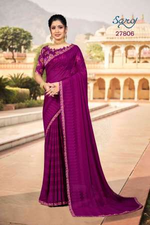 KACHI KALLI FANCY CATCHY LOOK SAREE CATALOG