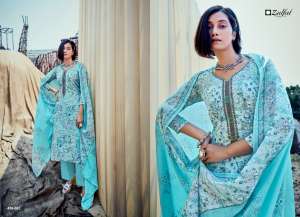 ZULFAT DESIGNER SUIT SHADES COTTON DECENT PRINT SALWAR SUIT CATALOG