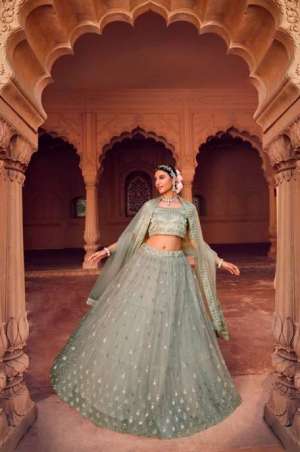 Vol-2 Exclusive Designer Partywear Heavy Nett Lehenga Choli