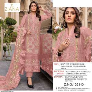 ZIANA EMBROIDERY 1051 SALWAR SUITS