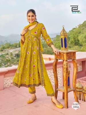 BLUE HILLS BOLLYWOOD TIKKA KURTI PANT WITH DUPATTA