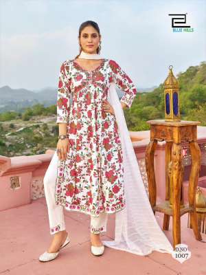 BLUE HILLS BOLLYWOOD TIKKA KURTI PANT WITH DUPATTA
