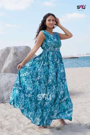 S4u Presents Weekend Passion Vol-7 Gown Style Kurti 