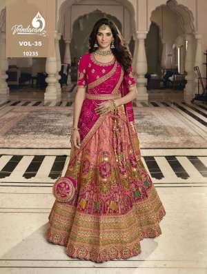 Vol-35 Banarasi Silk Bridal Exclusive Wedding Lahenga Choli