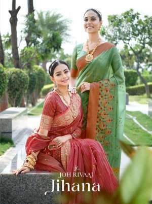 Joh Rivaaj Presents Jihana 35001-35018 Series Fancy Sarees