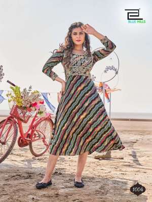 Hills Presents Exotic Rayon Simple Ladies Kurtis