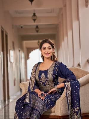 RAYON KURTI WITH PANT AND DUPATTA CATALOG