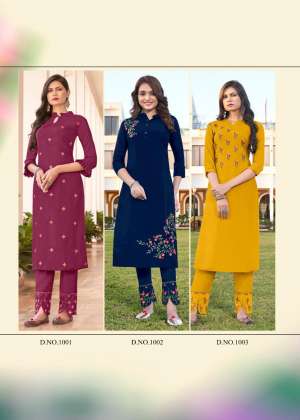 SELESTA ZEHEN KURTIS WITH BOTTOM 