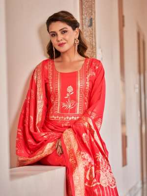 RAYON KURTI WITH PANT AND DUPATTA CATALOG