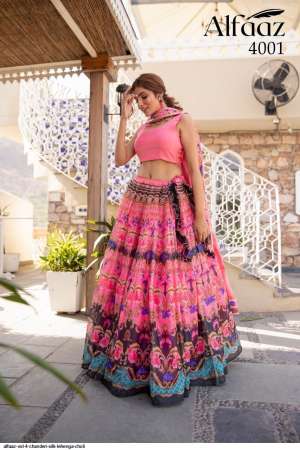 ALFAAZ VOL 4 CHANDERI SILK LEHENGA CHOLI
