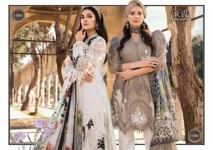 FAIRLADY MARIA B M PRINTS VOL 2 WITH LAWN DUPATTA 11009