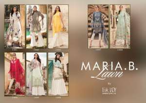 FAIRLADY MARIA B M PRINTS VOL 2 WITH LAWN DUPATTA 11012