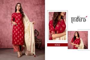 Indira Apparel AFREEN PRINT KURTI BOTTOM WITH DUPATTA 4306