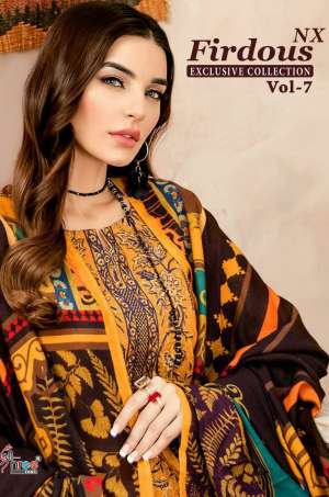 SHREE FABS Firdous Vol 7 Nx chiffon Dupatta 1110