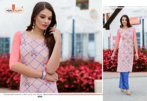 Tunic House neith with printed plazzo 6001