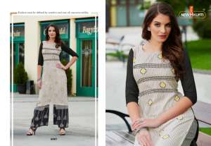 Tunic House neith with printed plazzo 6003